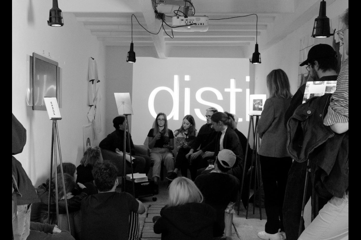 Cellophane magazine held open
