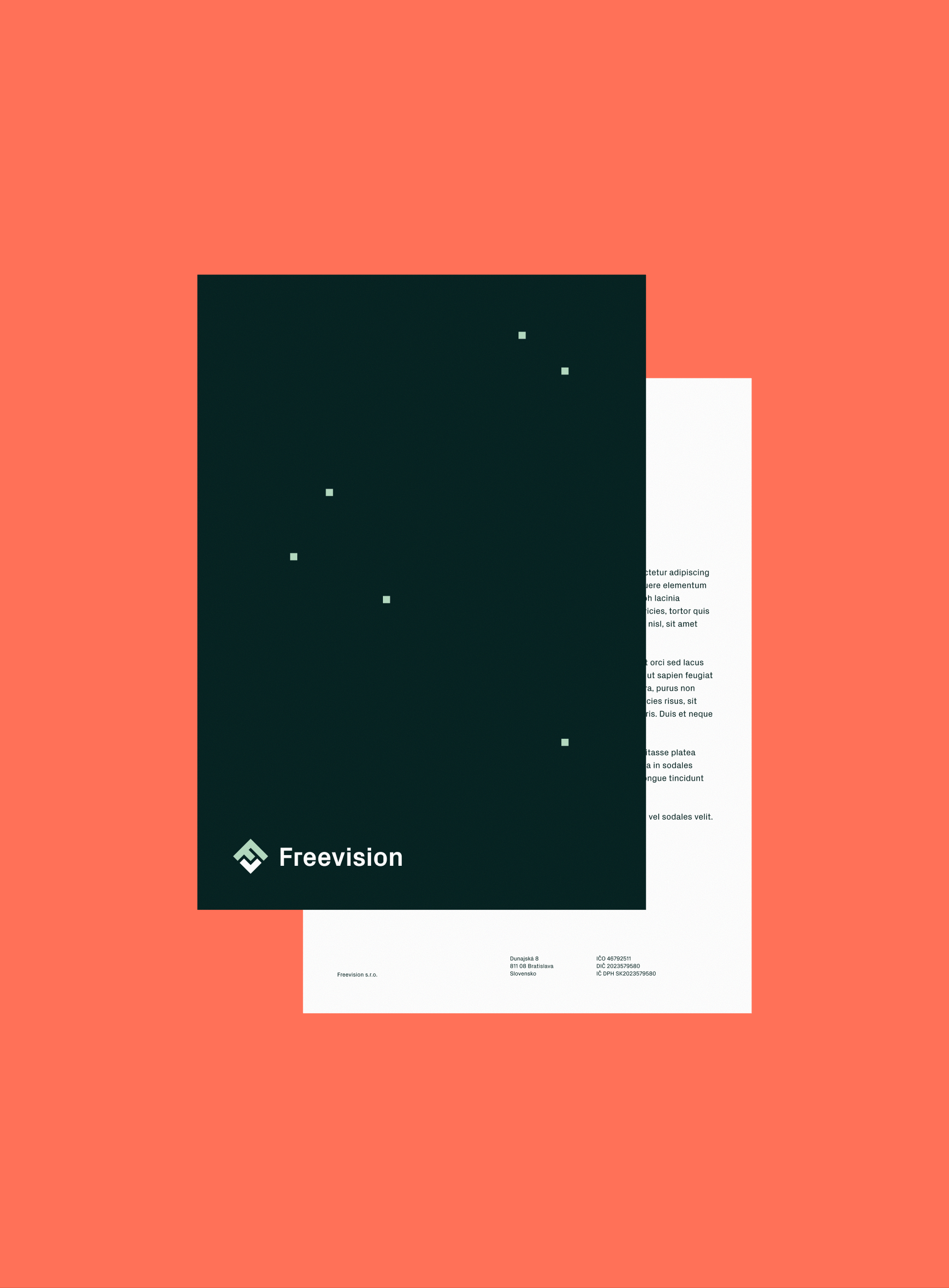 Letterhead and documents on coral